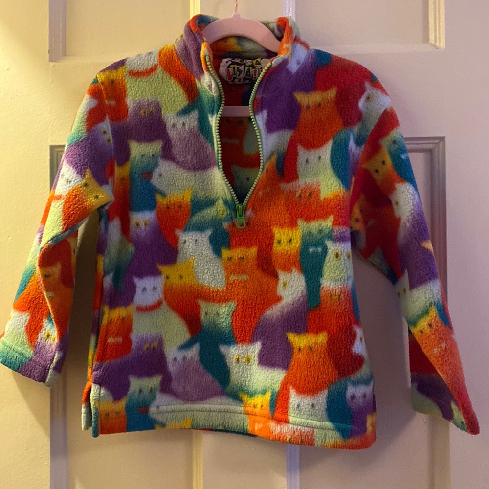 Vintage toddler Mona Lisa sweater